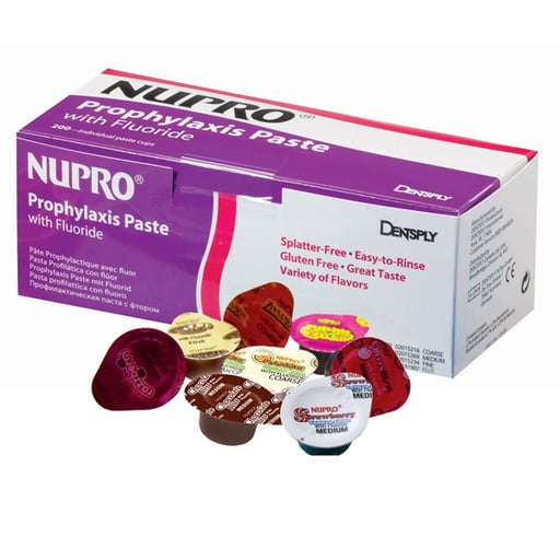 Dentsply Nupro Fine Grit Mint Prophy Paste with Fluoride, 200 Unit Dose Dentsply Nupro Fine Grit Mint Prophy Paste with Fluoride, 200 Unit Dose